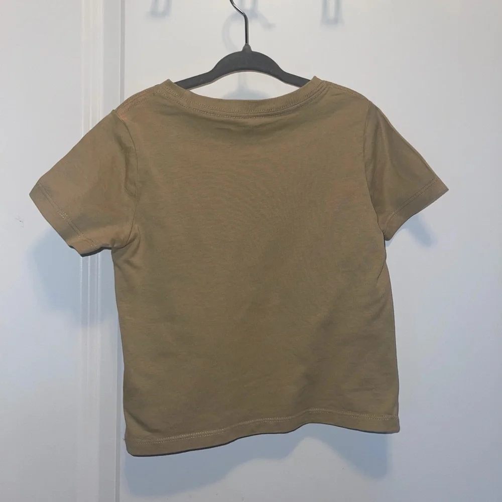 Polo Ralph Lauren Baby Boy Tan Cotton Jersey Crewneck Tee | 24 Months